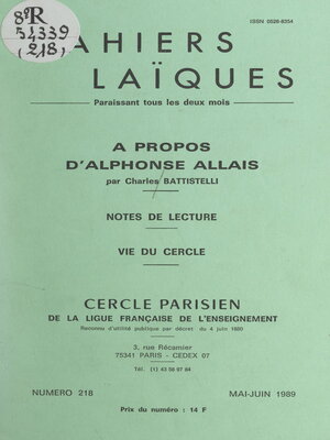 cover image of À propos d'Alphonse Allais